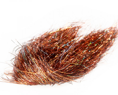 Fine 3D Tinsel Hair, Copper Brown UVR / 86